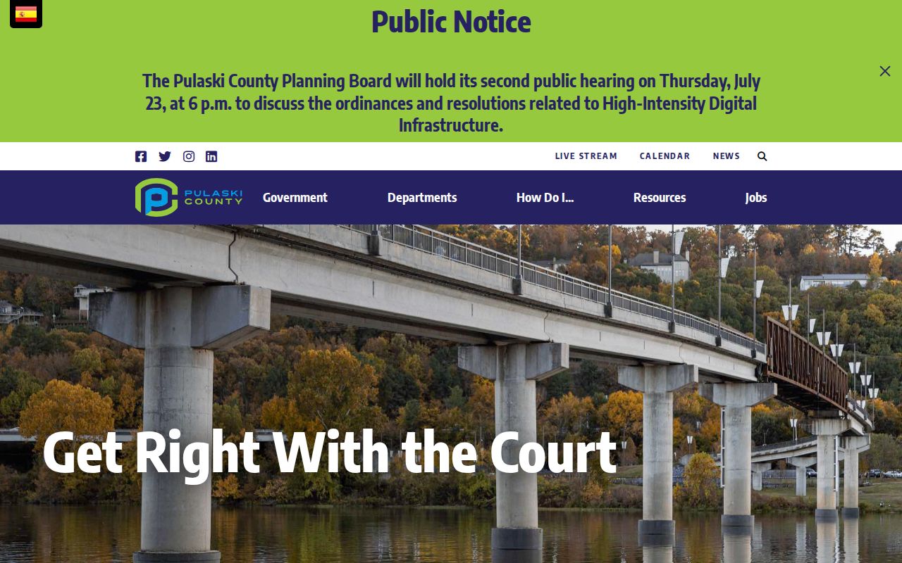 Pulaski County arrest lookup warrant resolution court event
