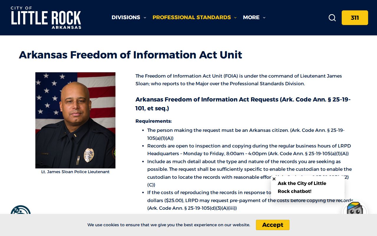 Police FOIA comparison for North Little Rock criminal records