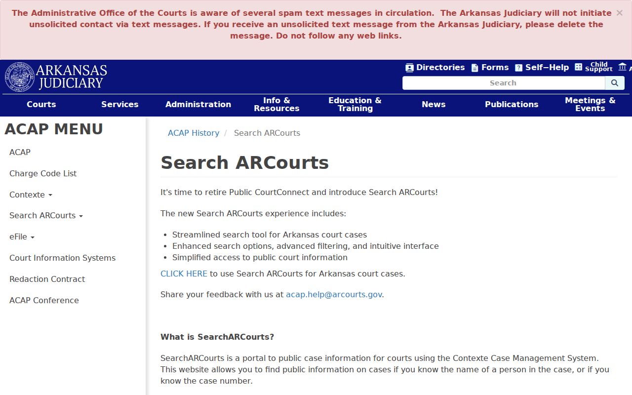 Pulaski County criminal court cases Search ARCourts information
